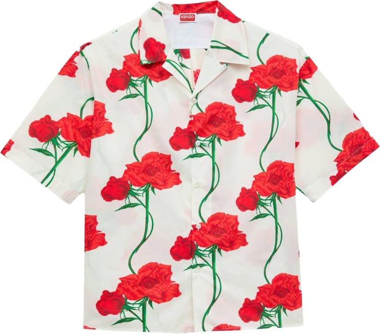 Kenzo Short-Sleeved Floral Print Shirt