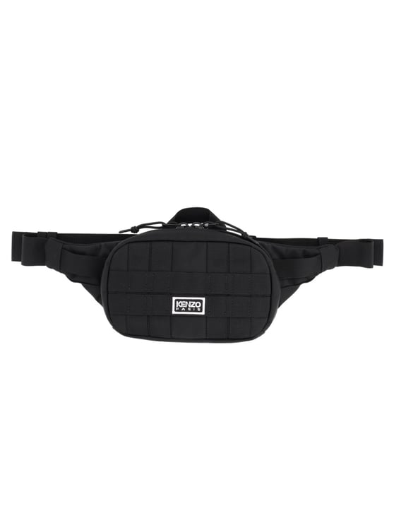 Kenzo Black Explorer Grid Pouch