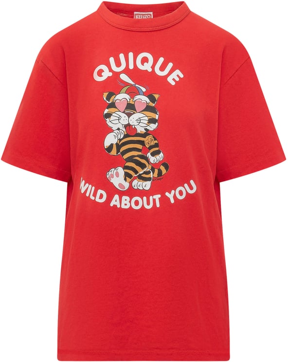 Kenzo T-shirt Cartoon con Stampa Grafica