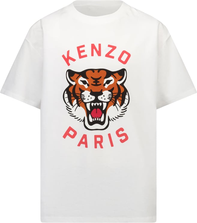 Kenzo Kenzo Kids Kinder Jongens T-Shirt In Wit
