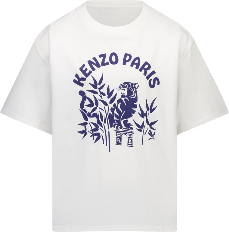 Kenzo Kenzo Kids Kinder Jongens T-Shirt In Wit