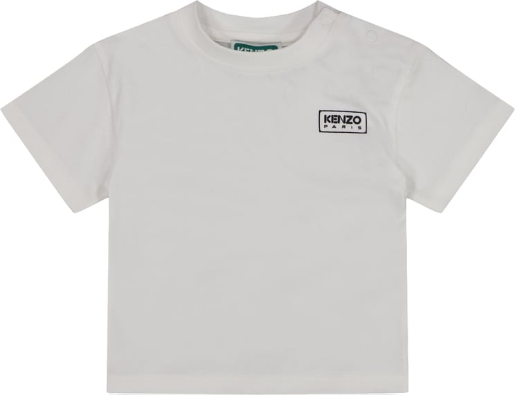 Kenzo Kenzo Kids Baby Jongens T-Shirt In Off White