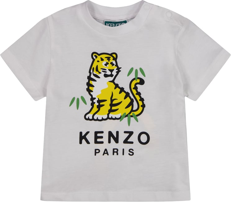Kenzo Kenzo Kids Baby Jongens T-Shirt In Wit