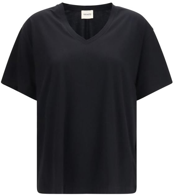 Khaite Khaite Black Cotton T-Shirt