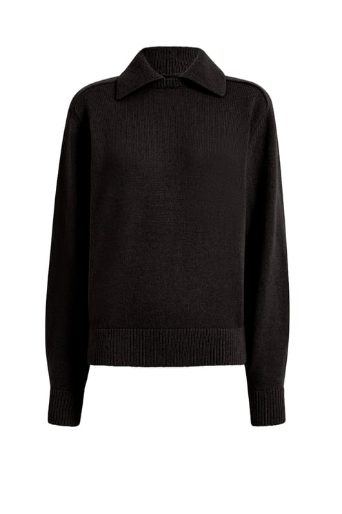 Khaite Black Wool-Blend Jackson Sweater