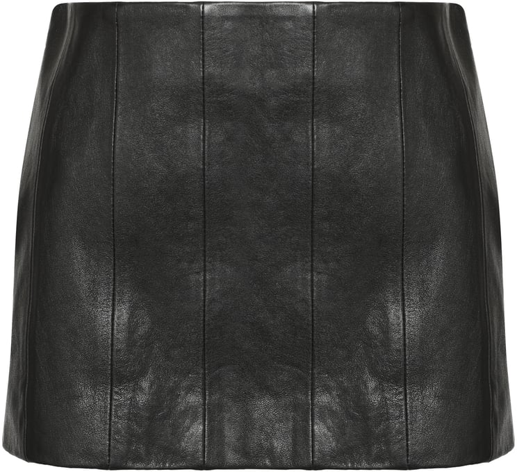 Khaite Meelar Leather mini skirt