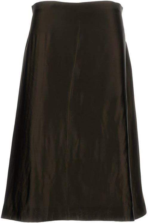 Khaite Flared Mini Skirt With Invisible Zip Closure