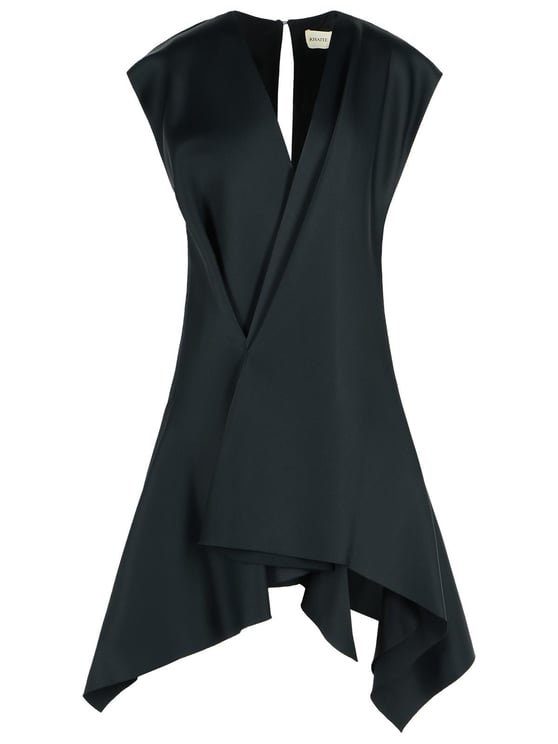 Khaite 'Merith' Dress In Acetate And Black Viscose