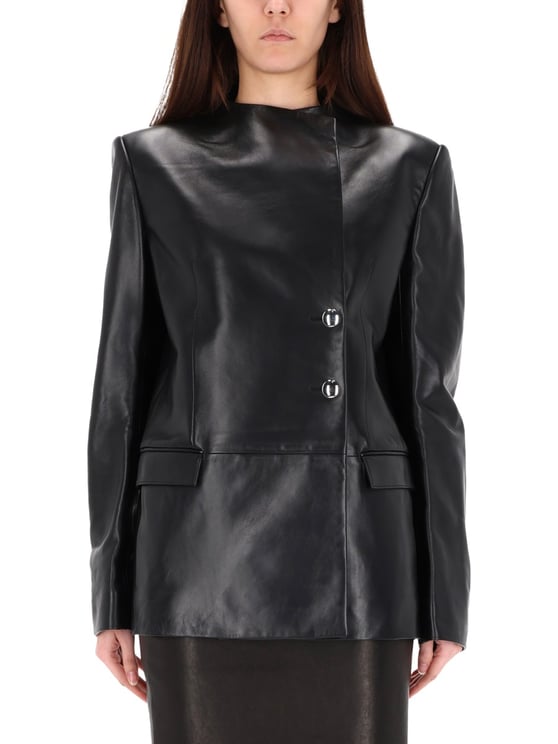 Khaite Elona Lamb Leather Jacket