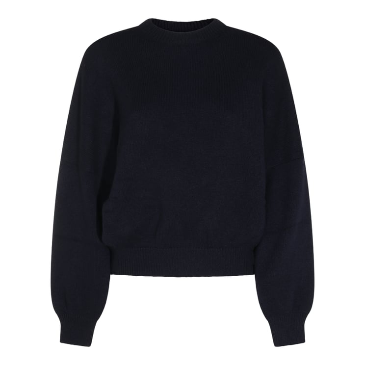 Khaite Classic Crew Neck Sweater With Voluminous Sleeves