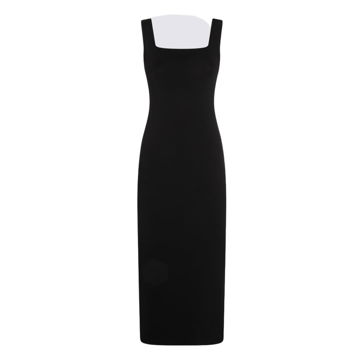 Khaite Midi Dress with Square Neckline