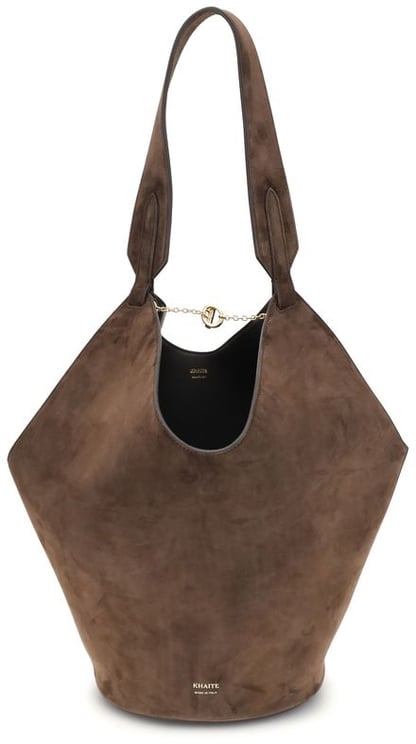 Khaite Khaite Brown Calf Leather Bos Taurus Shoulder Bag