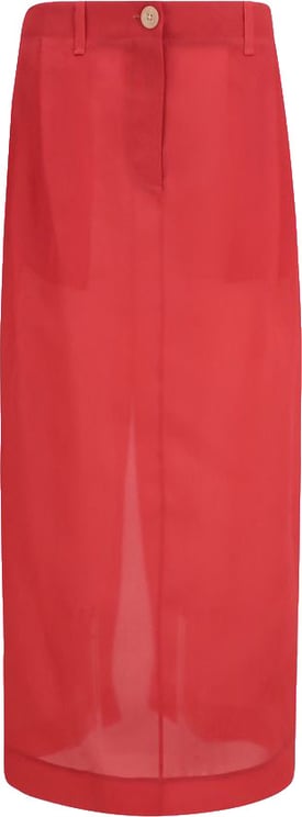 Khaite Khaite Multicolor Silk Midi Skirt