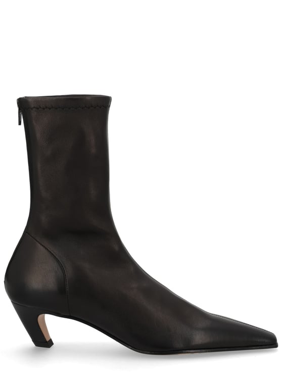 Khaite Arizona Pointed Toe Curved Heel Boots