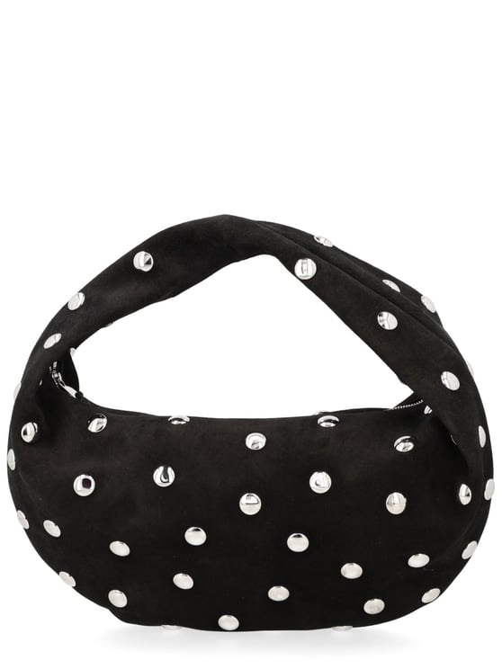 Khaite Olive Calf Leather Medium Hobo Bag