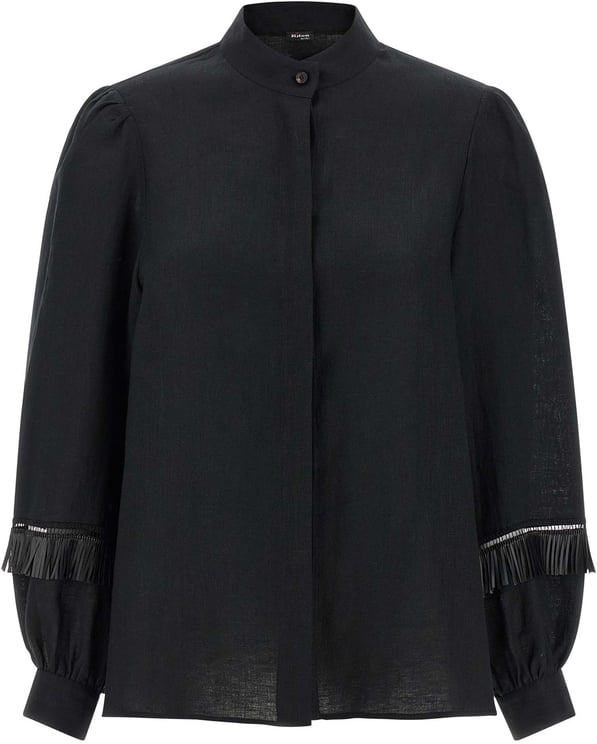 Kiton Kiton Black Linen Blouse