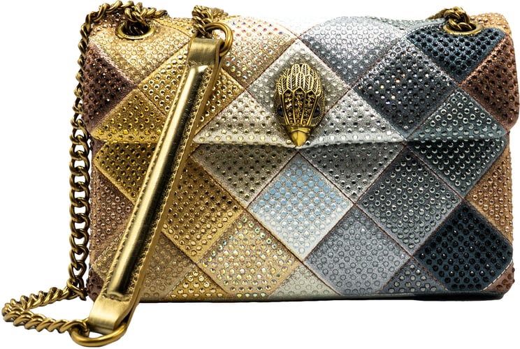 Kurt Geiger London Medium Kensington Fabric Metal Schoudertas