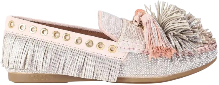 Kurt Geiger London Kurt Geiger Dames Pom Moccasin Metallic loafers
