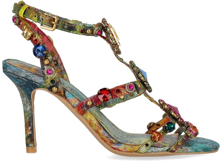 Kurt Geiger London KURT GEIGER GLADIATOR MULTICOLOR HEELED SANDAL