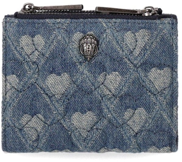 Kurt Geiger London KURT GEIGER KENSINGTON DENIM SMALL BLAUW WALLET