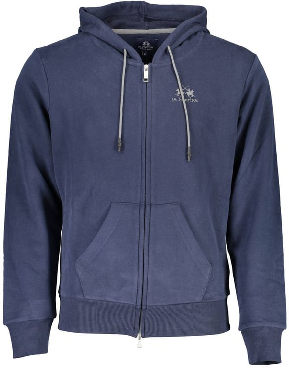 La Martina La Martina Blue Cotton Men's Hooded Sweater