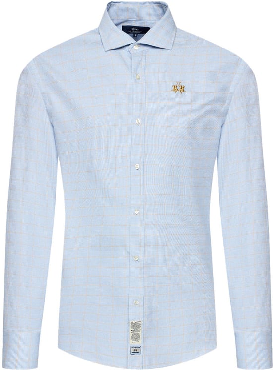 La Martina la martina - Shirts - wmc015-pp655-azzurro