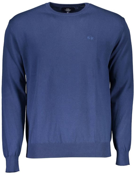 La Martina La Martina Blue Cotton Men's Sweater