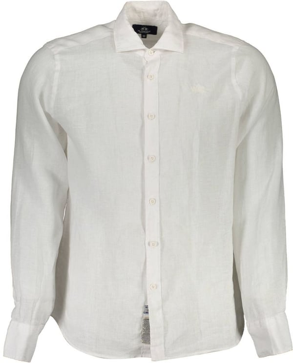 La Martina La Martina Bianco Linen Mens Shirt
