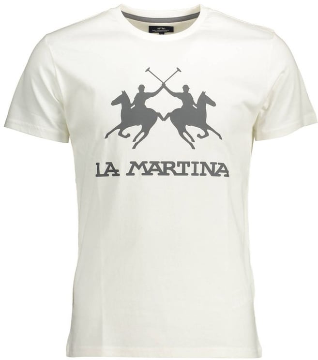 La Martina La Martina Bianco Cotton Men T-Shirt