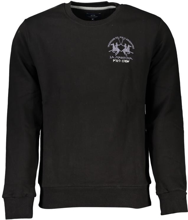La Martina La Martina Black Cotton Men Sweater