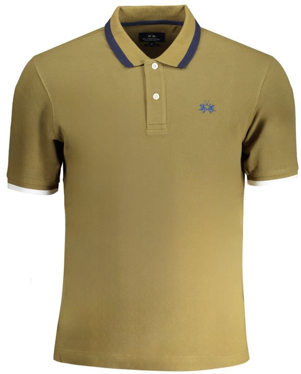 La Martina La Martina Verde Cotton Men Polo Shirt