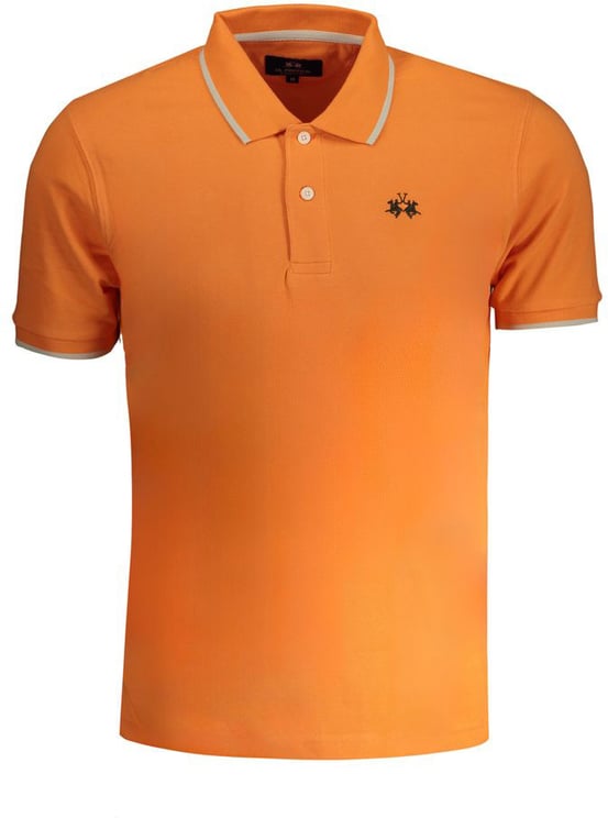 La Martina La Martina Arancione Cotton Men Polo Shirt