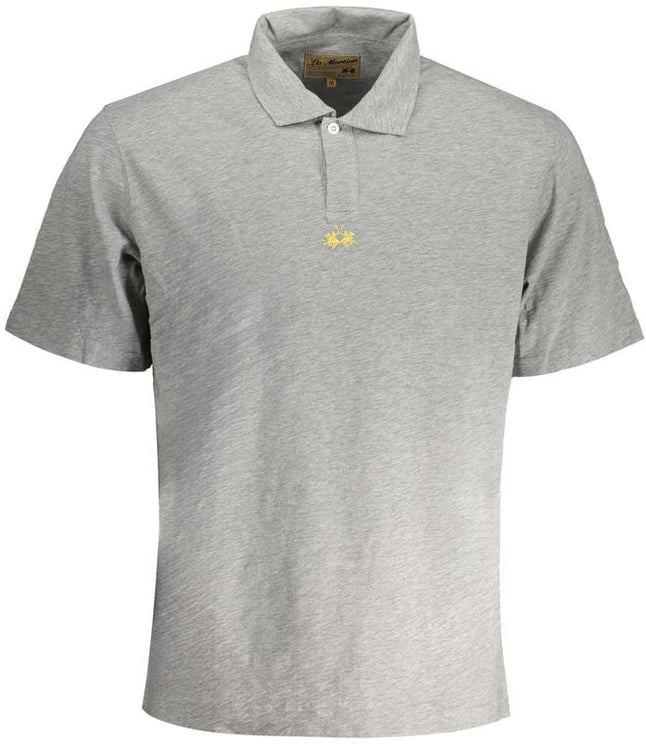 La Martina La Martina Grigio Cotton Men Polo Shirt