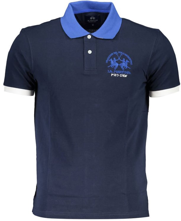 La Martina La Martina Blue Cotton Men's Polo Shirt
