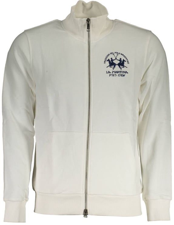 La Martina La Martina Bianco Cotton Mens Sweatshirt