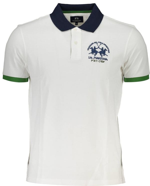 La Martina La Martina Bianco Cotton Men Polo