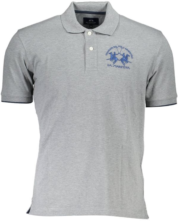La Martina La Martina Grigio Cotton Men Polo