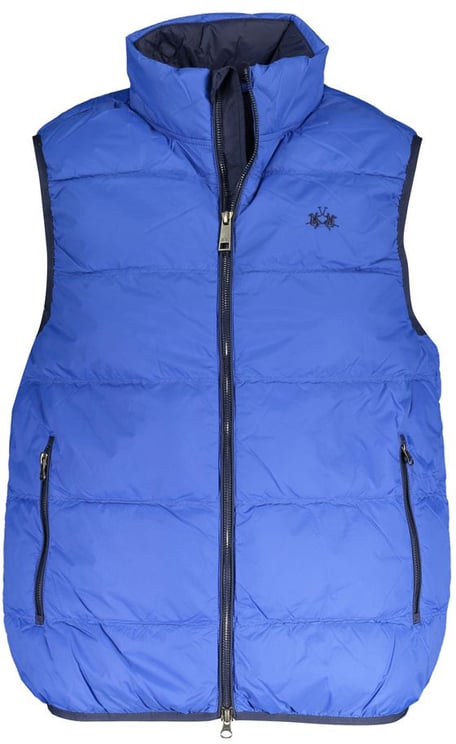 La Martina La Martina Blue Polyamide Men's Vest