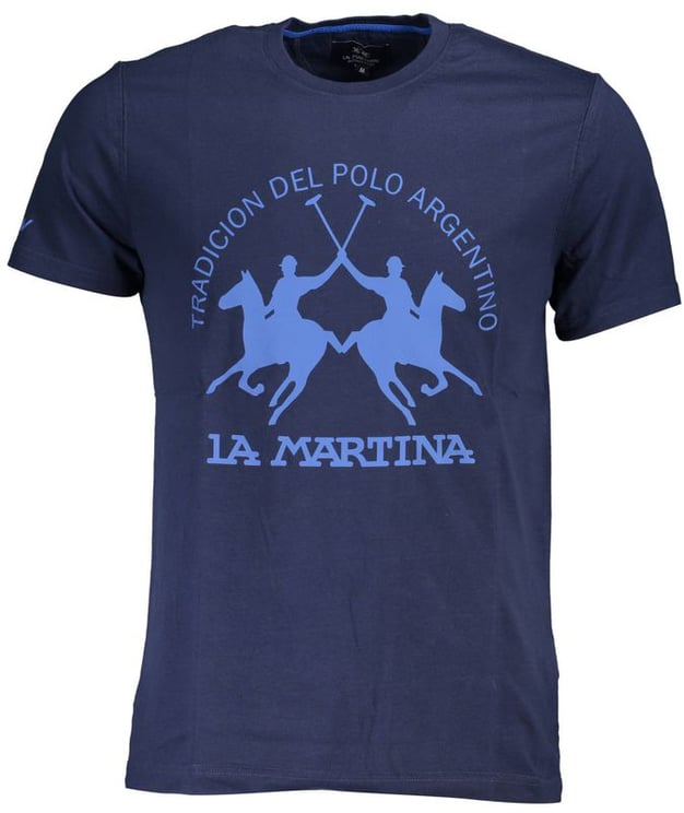 La Martina La Martina Blue Cotton Men T-Shirt