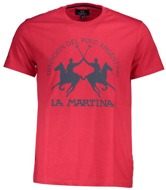 La Martina La Martina Rosso Cotton Men's T-Shirt