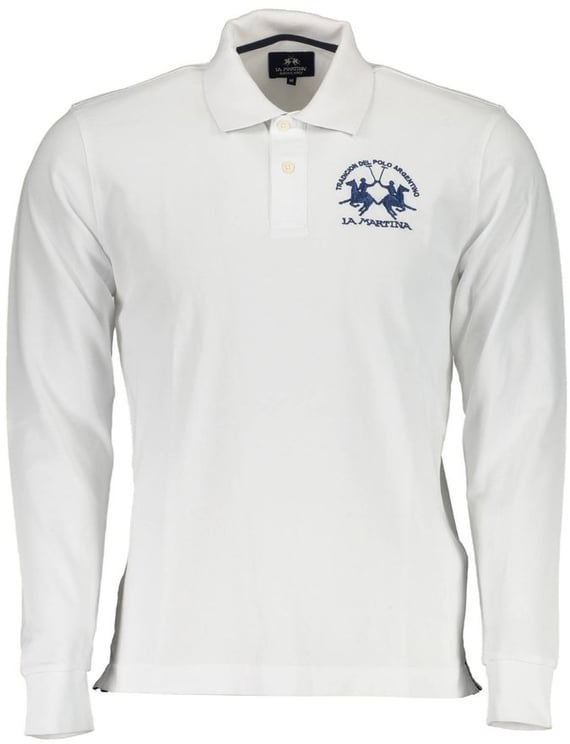 La Martina La Martina Elegant Long-Sleeved Polo with Contrast Detailing