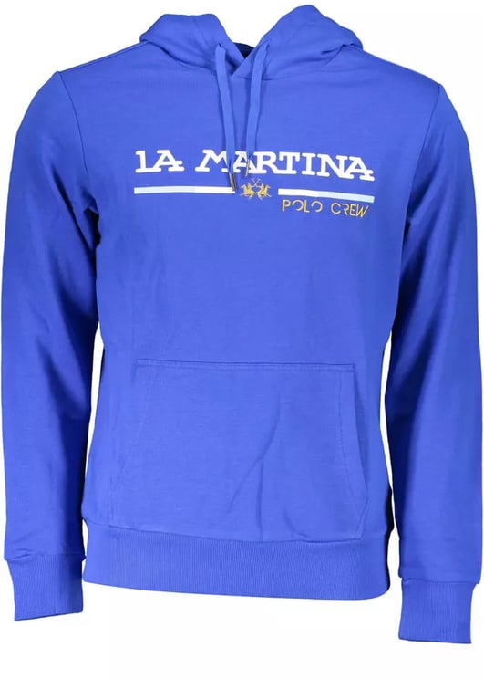 La Martina La Martina Blue Cotton Sweater