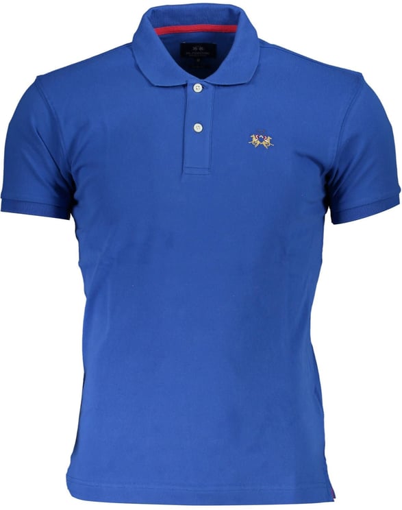 La Martina La Martina Blue Cotton Polo Shirt