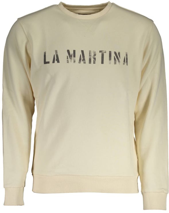 La Martina La Martina Bianco Cotton Mens Sweatshirt
