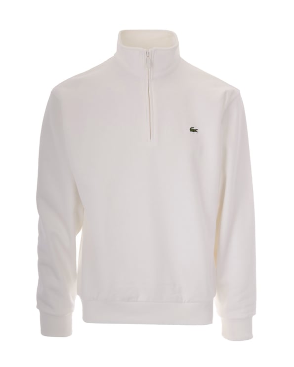 Lacoste Pullover Sweatshirt With High Collar And Embroidered Crocodile