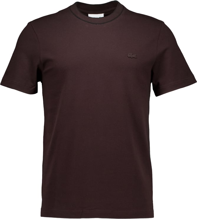 Lacoste Lacoste 1ht1 Men's Tee-shirt T-shirts Donkerbruin Th8174-61