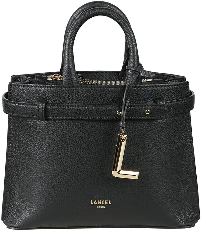 Lancel Faubour Small Zip Carryall Bag Black