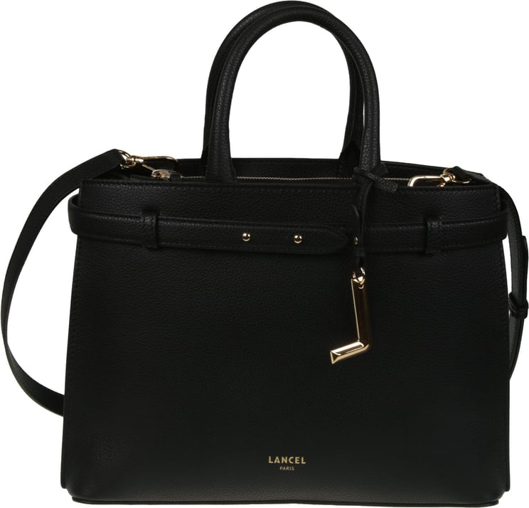 Lancel Faubour Medium Zip Carryall Bag Black