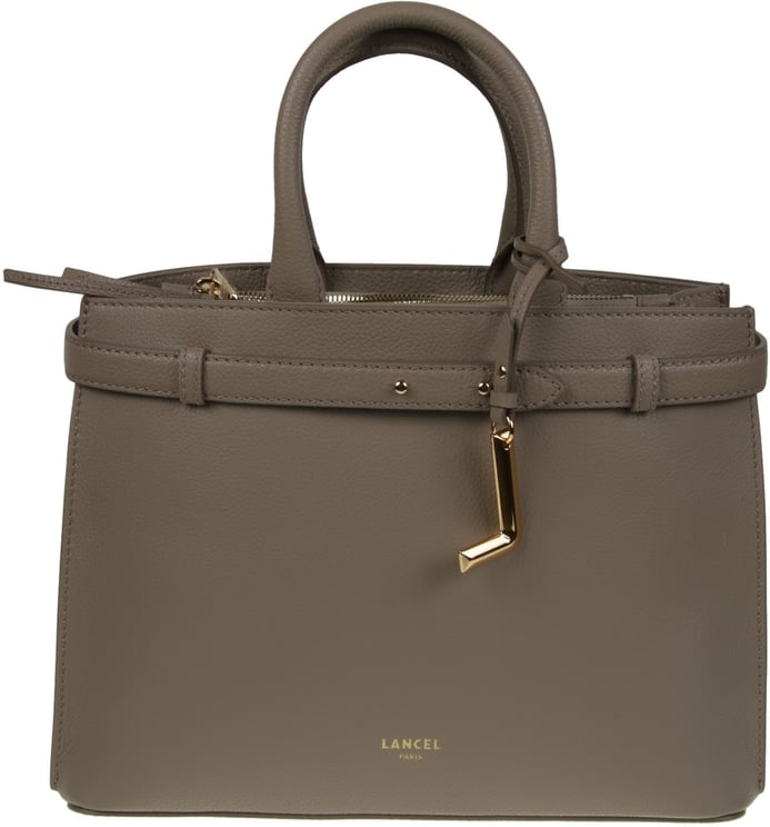 Lancel Faubour Medium Zip Carryall Bag Grey