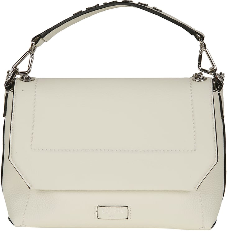 Lancel Ninon Soft Medium Flap Bag White